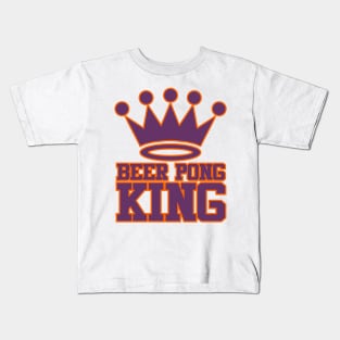 Beer Pong King Kids T-Shirt